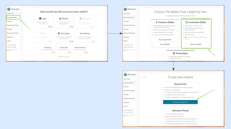 Creating more addresses. Creating more addresses.