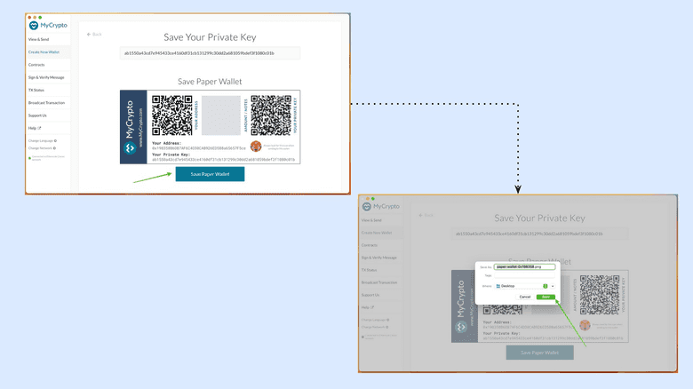 Paper wallet. Paper wallet.