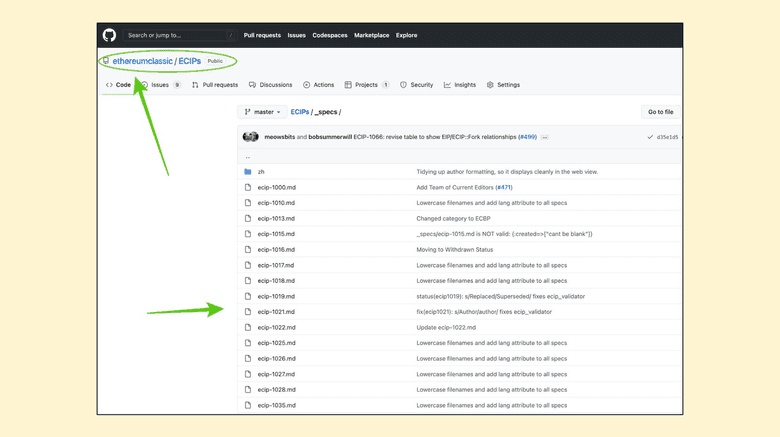 ECIP GitHub repository. ECIP GitHub repository.