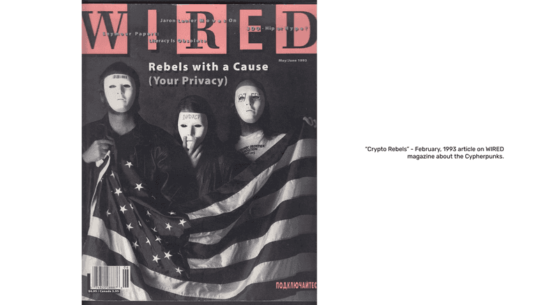 Cypherpunks Featured on Wired magazine in 1993. Cypherpunks Featured on Wired magazine in 1993.