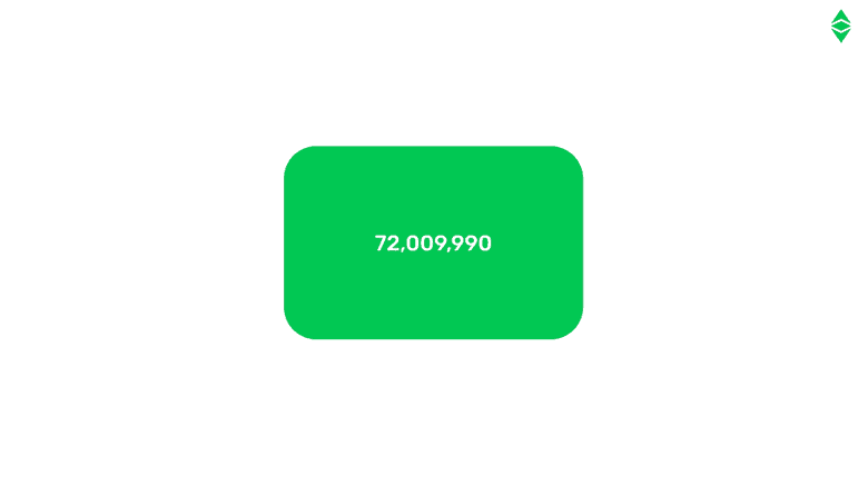 The ETC/ETH pre-mine was 72,009,990. The ETC/ETH pre-mine was 72,009,990.